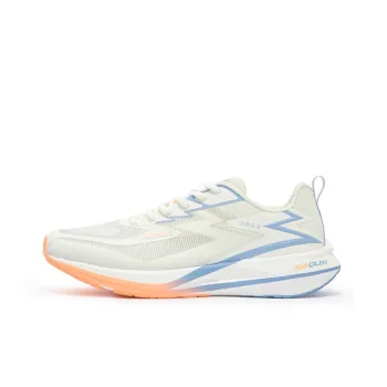 361° Cushioned Slip Resistant Abrasion Resistant Breathable Low Top Sprint Running Shoes Men's White Blue