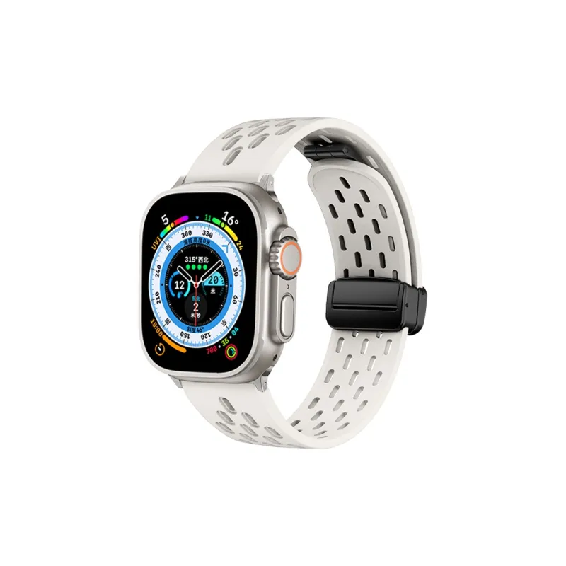 CHENSONG Apple Compatibility Watch Band Rubber Material-1