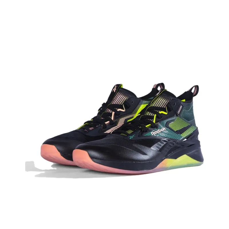 Reebok NANO UNKNWN Cushioning Anti Slip And Wear Resistant Low Top Training Shoes Unisex Black Green-2