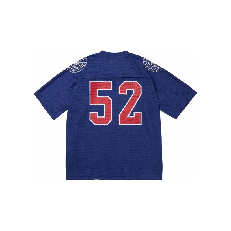 Supreme Spiderweb Football Jersey Marine/Navy XL - POIZON