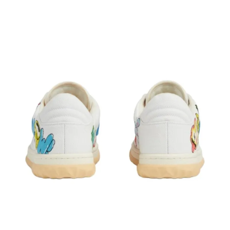 GUCCI MAC80 Low Top Skateboard Shoes Women's White-4