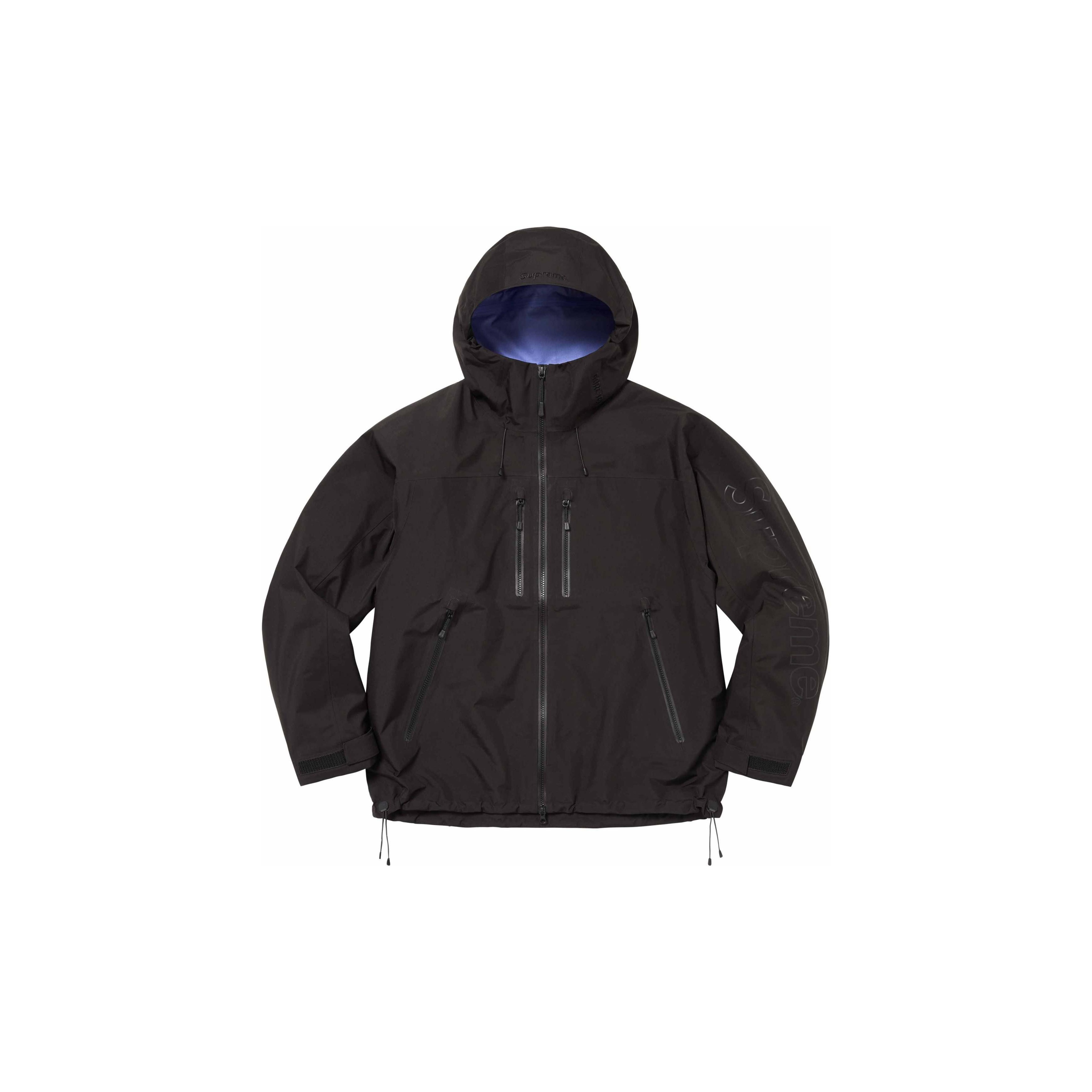Supreme GORE-TEX Taped Seam Shell Jacket Black XL - POIZON