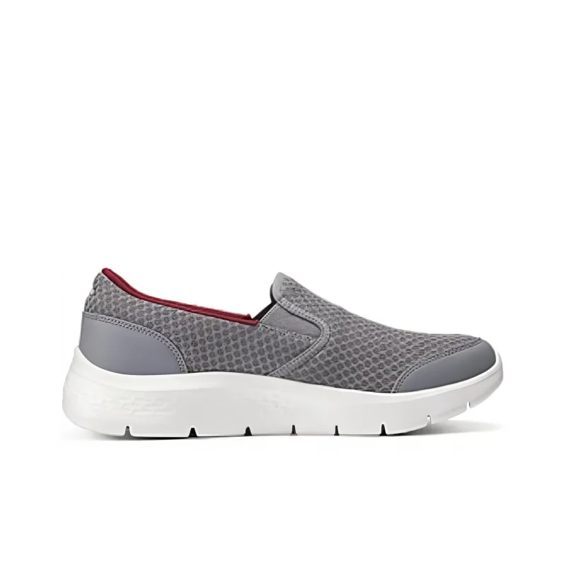 Skechers Anti Slip Wear Resistant Low Top Casual Shoes Men's Gray-1