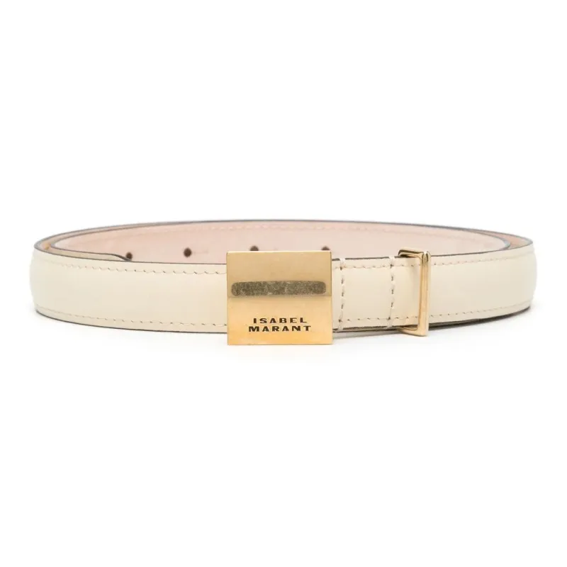 ISABEL MARANT Lowell Buckled Leather Belt-0