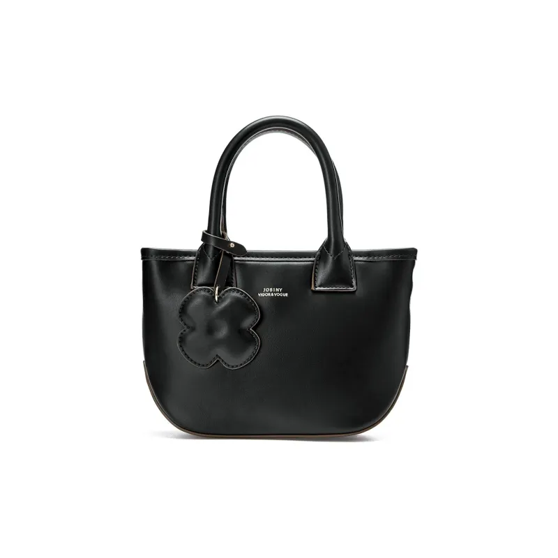 JOSINY PU Shoulder Bag Women's Black/Ecru/Yellow-0