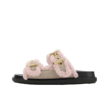 MARNI Odor Resistant Slide Slippers Women's Gray Pink