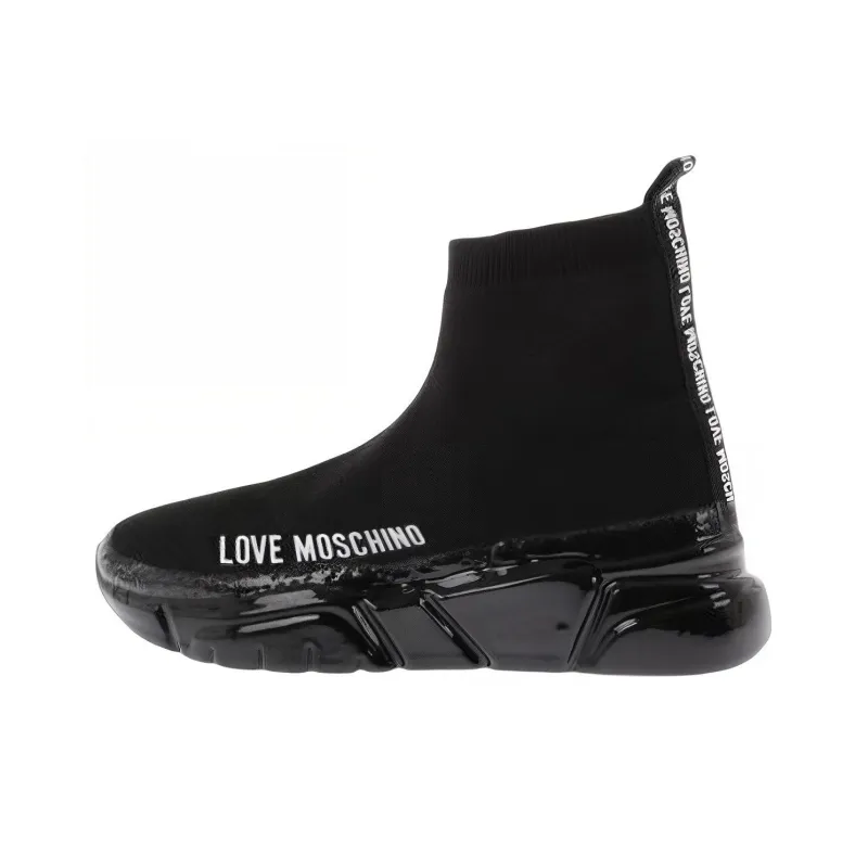 MOSCHINO High-Top Platform Shoes Women's Black-0