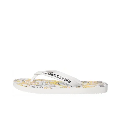 VERSACE JEANS Couture 'Barocco' Print Flip Flops