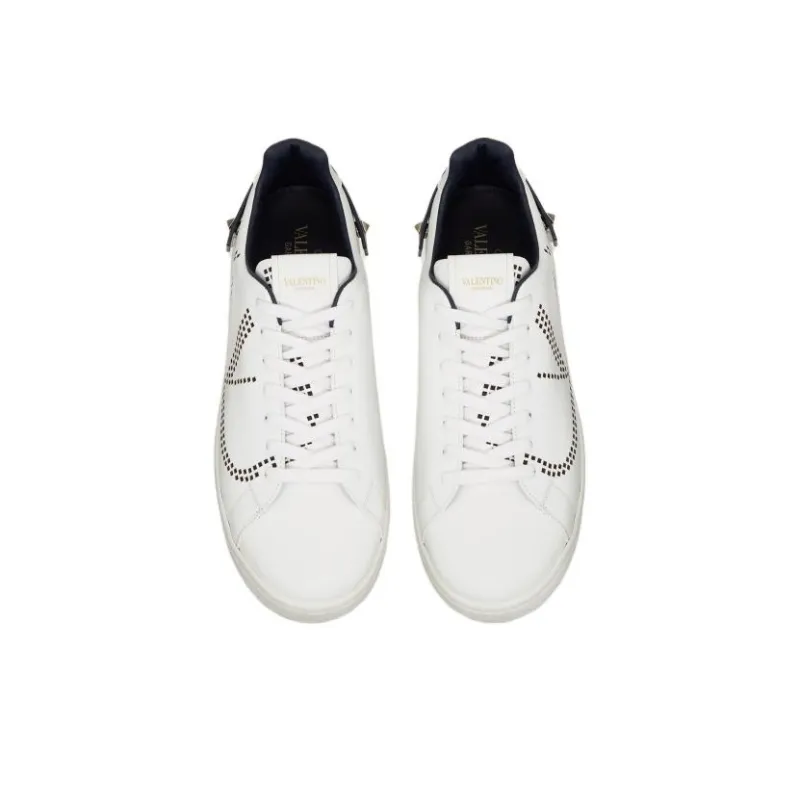 Valentino Backnet Sneaker 'White Navy'-3