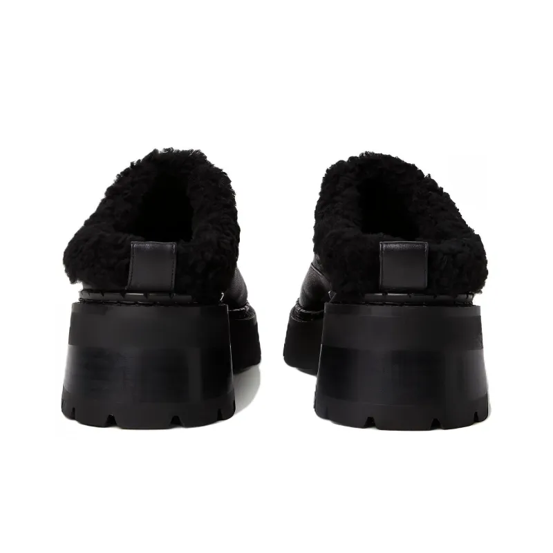 By Far Reyna Slip Resistant Wrap toe Slippers Women's Black-4