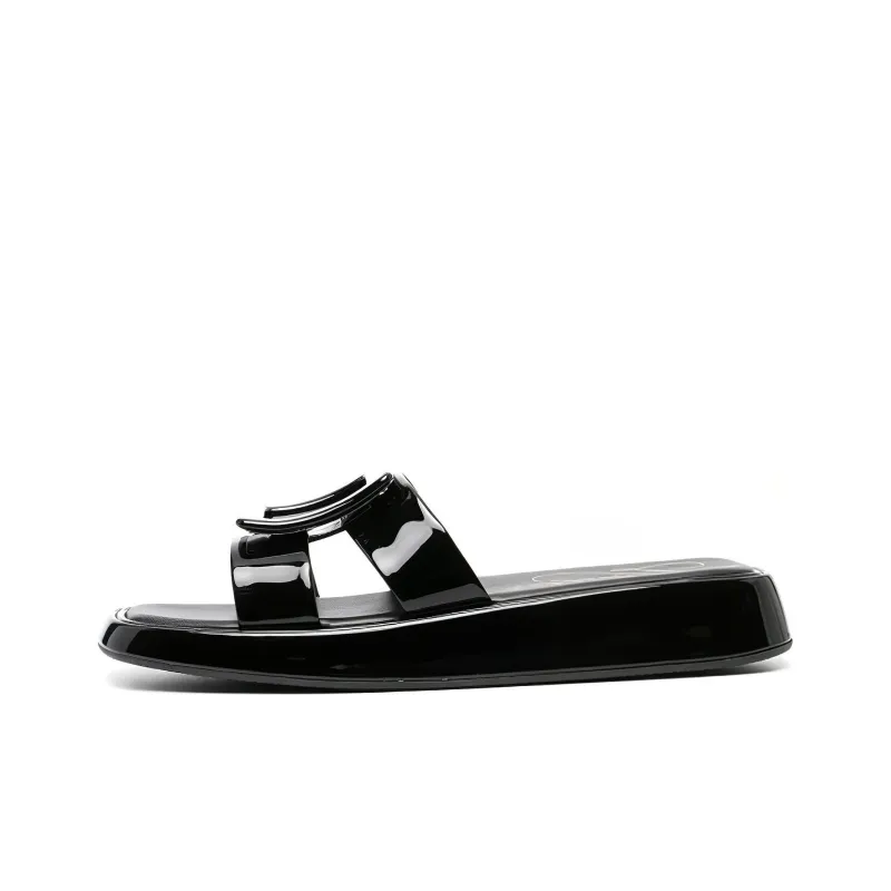 Roger Vivier Odor Resistant Slide Slippers Women's Black-0