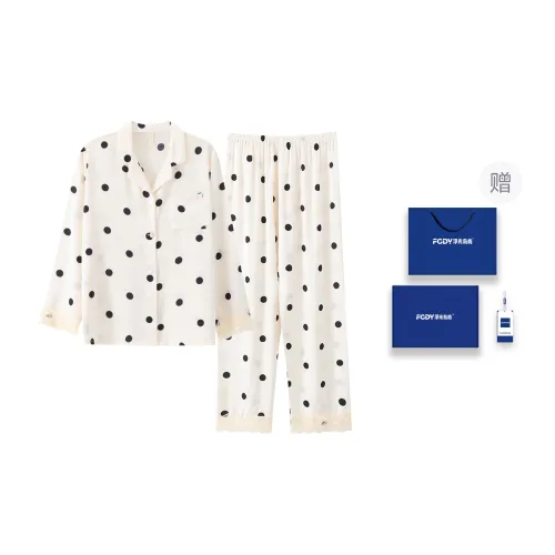 Floating Light Islands Pajama Set Women's Box Ecru