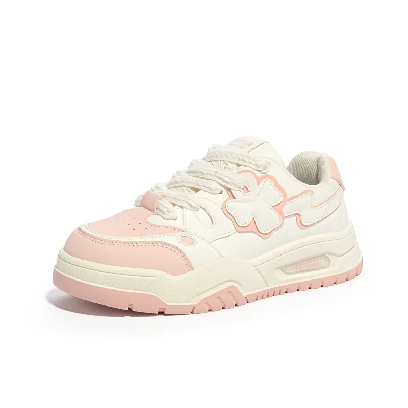 Humanism 1986 Skateboard Shoes Women's Low Top White Green/White Khaki/Pink White-8