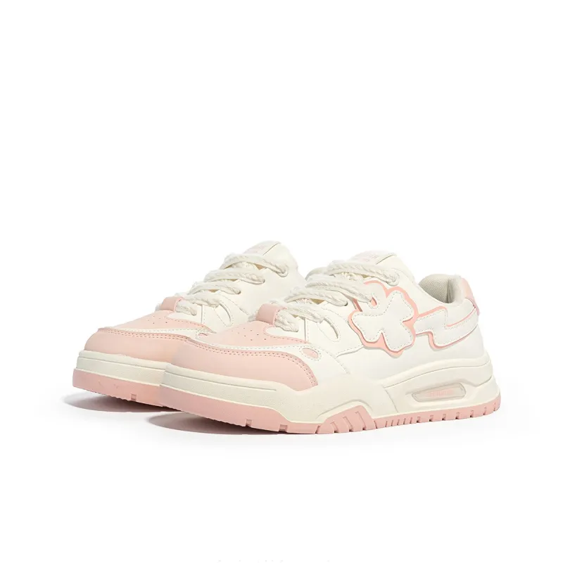 Humanism 1986 Skateboard Shoes Women's Low Top White Green/White Khaki/Pink White-7