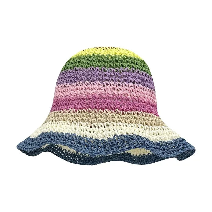 Fishing For Bears Straw Woven Sun Protection Hats Women's-4