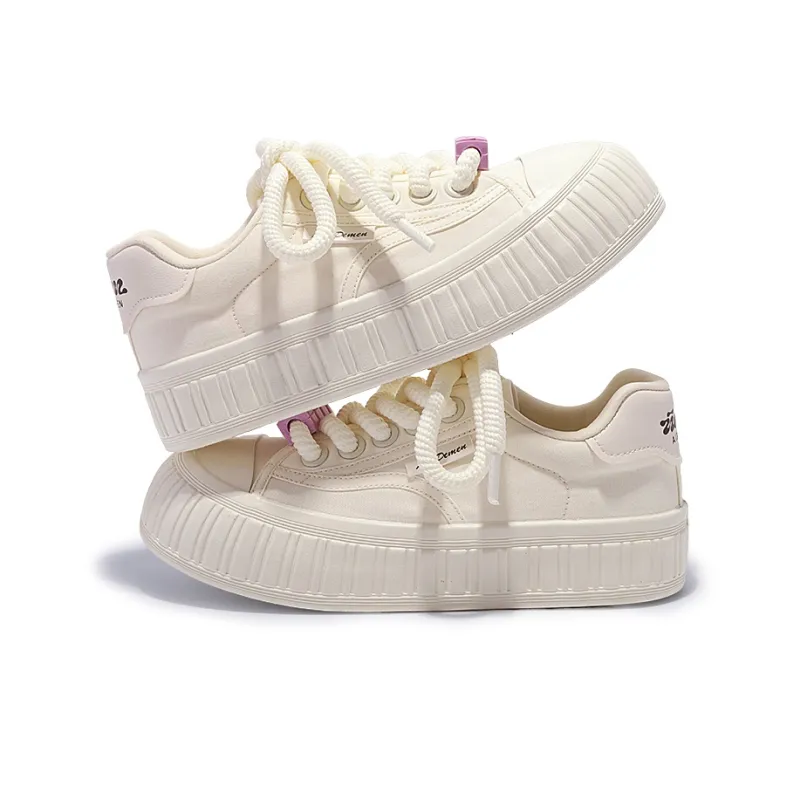 Miss Zhang Cushioned Wear Resistant Lightweight Height Increasing Low Top Skateboard Shoes Women's-4