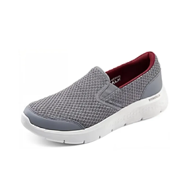 Skechers Anti Slip Wear Resistant Low Top Casual Shoes Men's Gray-2