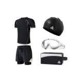 Swimming Shorts+Swimsuit+White Swim Goggles+Swimming Cap+Swim Bag