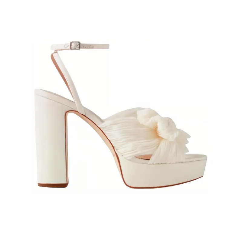 Loeffler Randall Strap Sandals Women's White-1