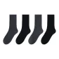 4 Pack, Dark Gray Pinstripe+Black Pinstripe+Dark Gray Thick Stripe+Black Thick Stripe