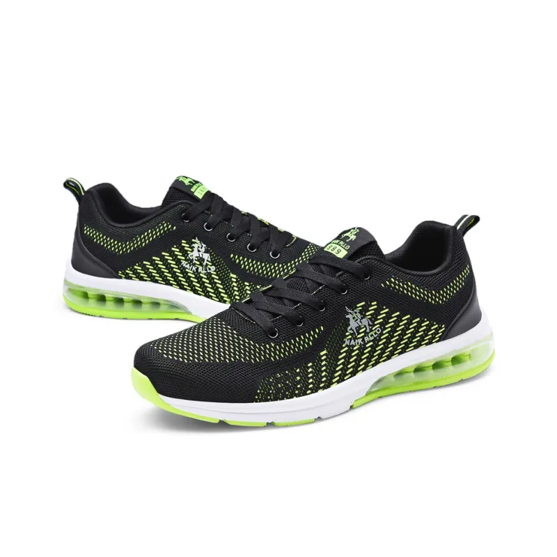 NAIKPLLO Running Shoes Men Low Top Black/Blue-16
