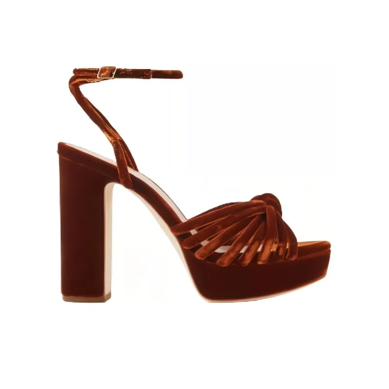 Loeffler Randall Strap Sandals Women's Deep Red-1