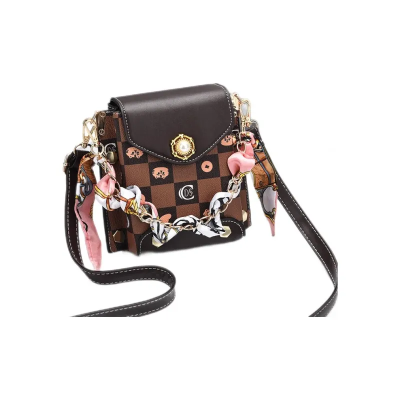 Weymond PU Shoulder Bag Crossbody Bag With Cell Phone Pouch Women's Khaki/Ecru/Green/Coffee/Pink-0
