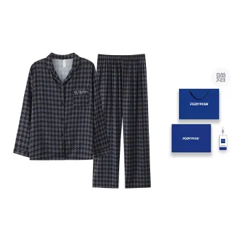 Floating Light Islands Pajama Set Women's Box Blue Black