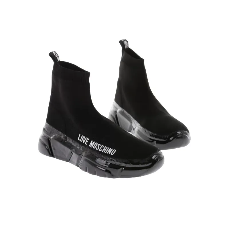 MOSCHINO High-Top Platform Shoes Women's Black-1