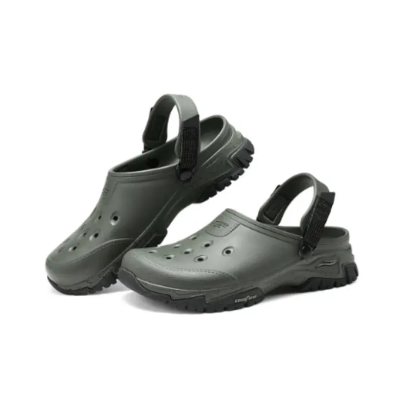 Skechers Hippo Bubbles Shoes Clogs Men's Olive Green-2