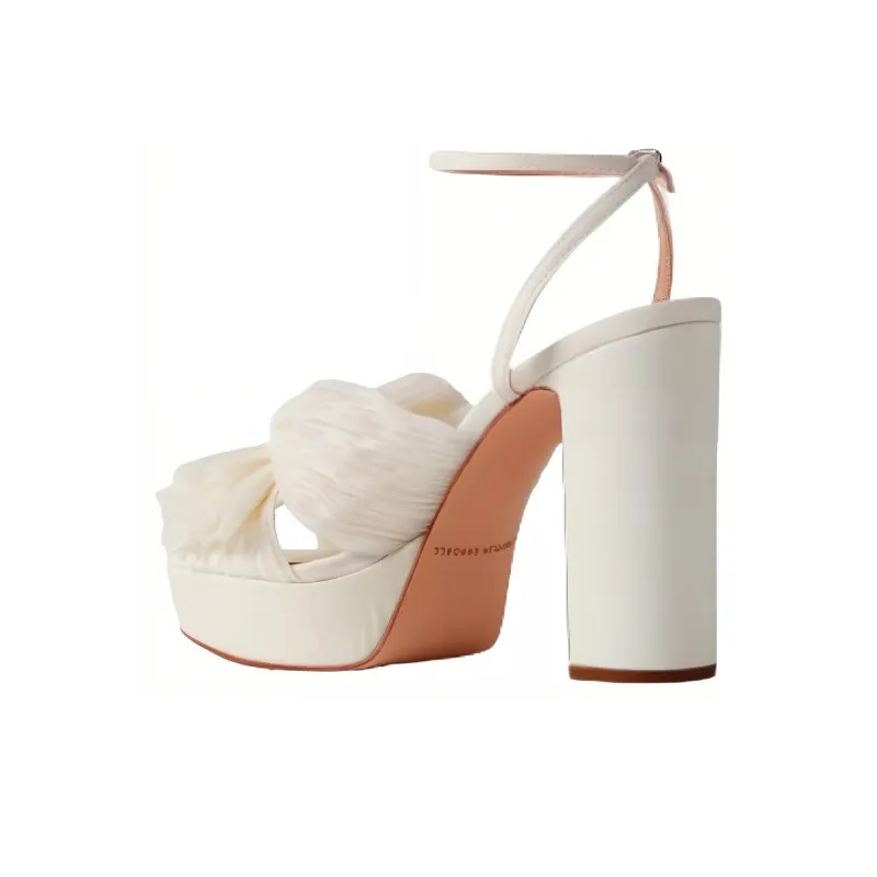 Loeffler Randall Strap Sandals Women's White-2