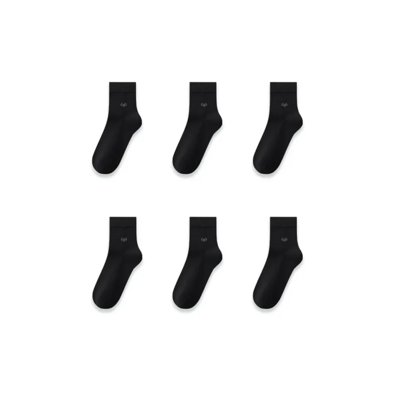 H YXIANG Mid Calf Socks Men's 6 Pack-36