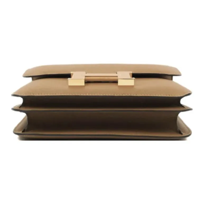 HERMES Constance Sheepskin Shoulder Bag, Crossbody Bag Mini Unisex 2H Kraft Paper Color-2