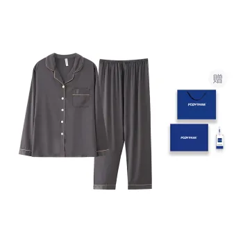 Floating Light Islands Pajama Set Women's Box Gray