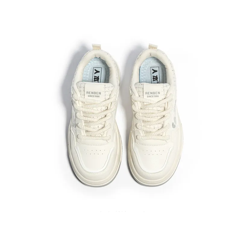 Humanism 1986 Skateboard Shoes Women's Low Top White/White Green/White Khaki/Pink White-27
