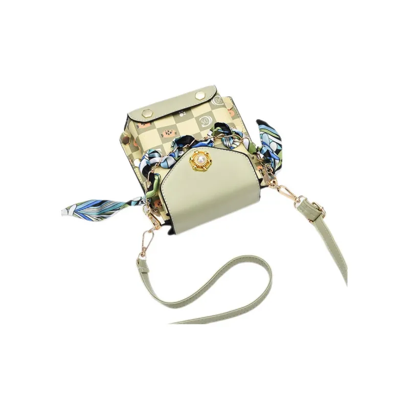 Weymond PU Shoulder Bag Crossbody Bag With Cell Phone Pouch Women's Khaki/Ecru/Green/Coffee/Pink-16