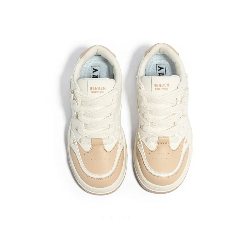 Humanism 1986 Skateboard Shoes Women's Low Top White Green/White Khaki/Pink White-16