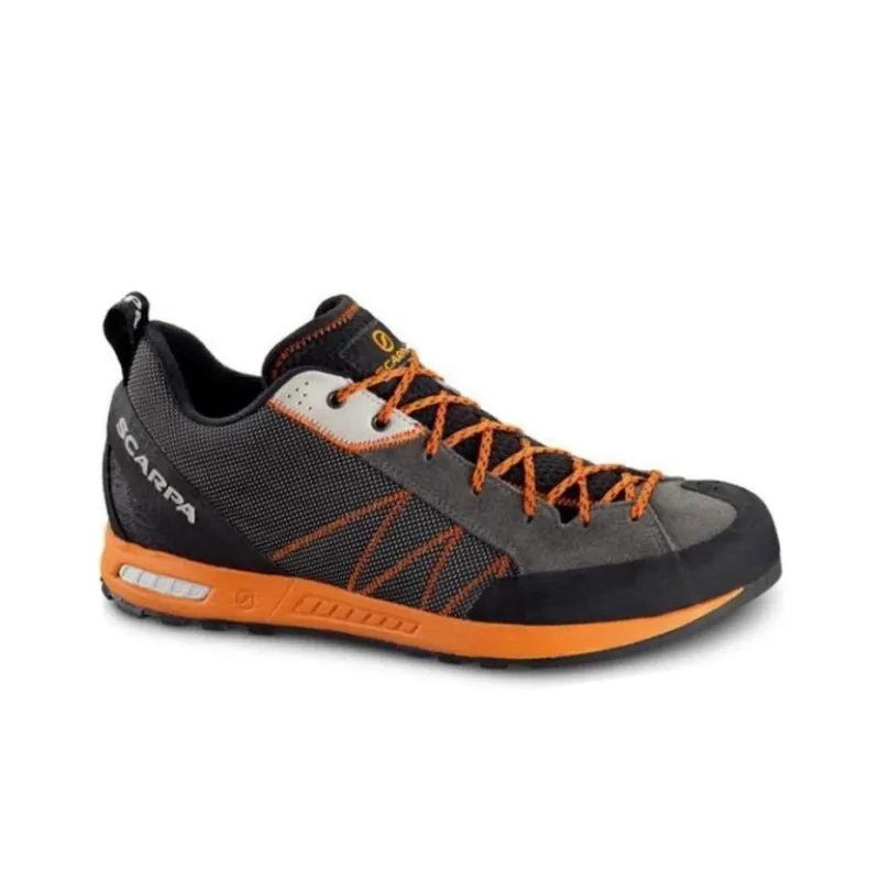 SCARPA Gecko Lite Cushioning Wear-Resistant Low-Top Hiking Shoes Unisex Gray Orange-2