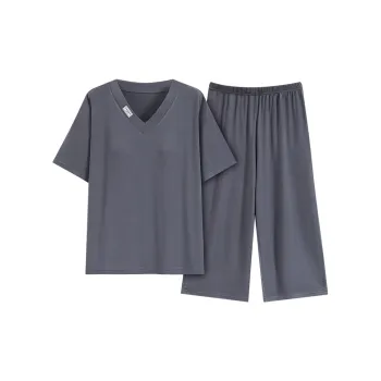 The Story Of The Flower Season Pajama Set Women's Slate Gray
