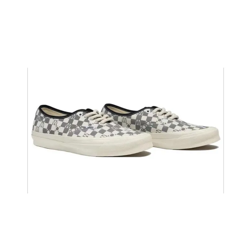 WORKSOUT x Vans Style 36 Slip Resistant Low Top Skateboard Shoes Unisex Gray White-2