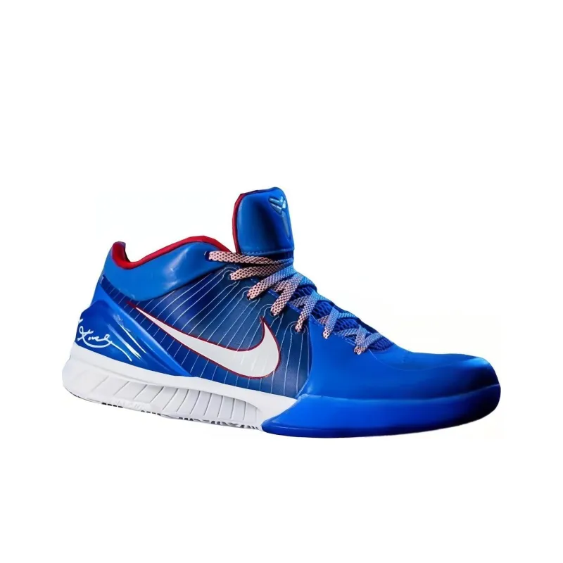 Nike Zoom Kobe 4 Protro 'Philly' Anti Slip Wear Resistant Low Top Basketball Shoes Men's Blue-1