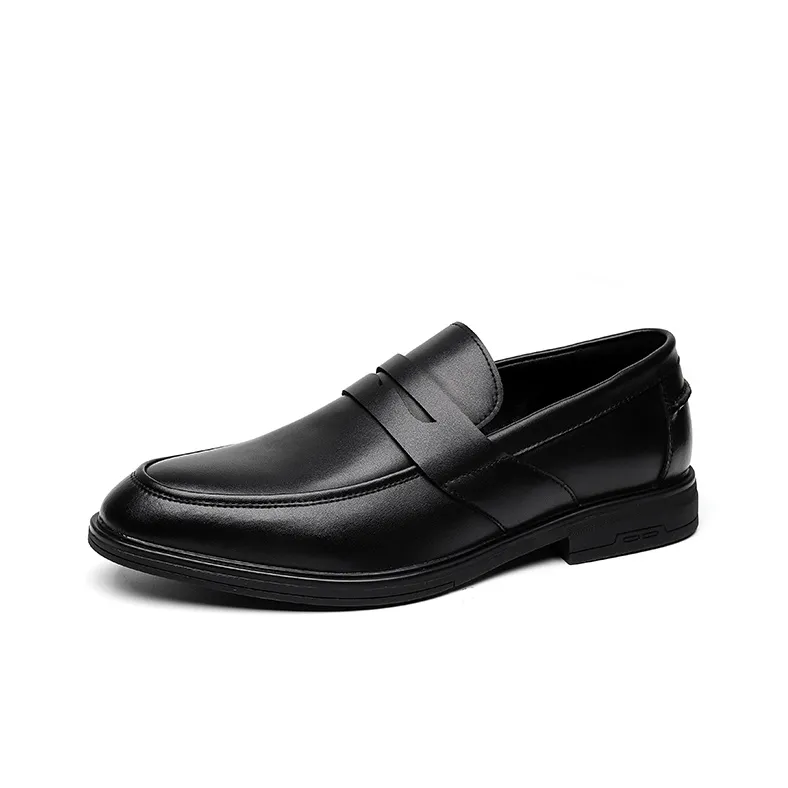 Romon Men's Casual Shoes Men Low Top Black-1