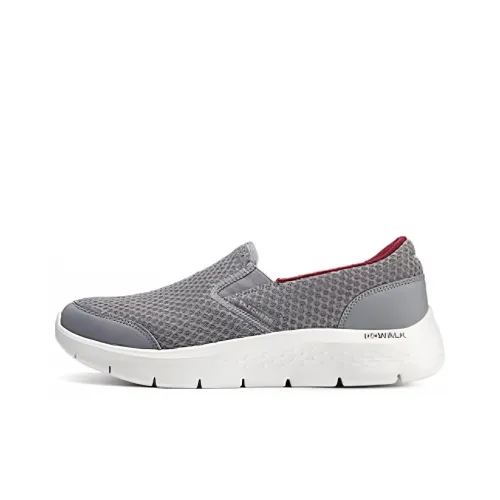 Skechers Anti Slip Wear Resistant Low Top Casual Shoes Men's Gray