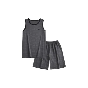 Peninsula City Pajama Set Men's Casual Gray