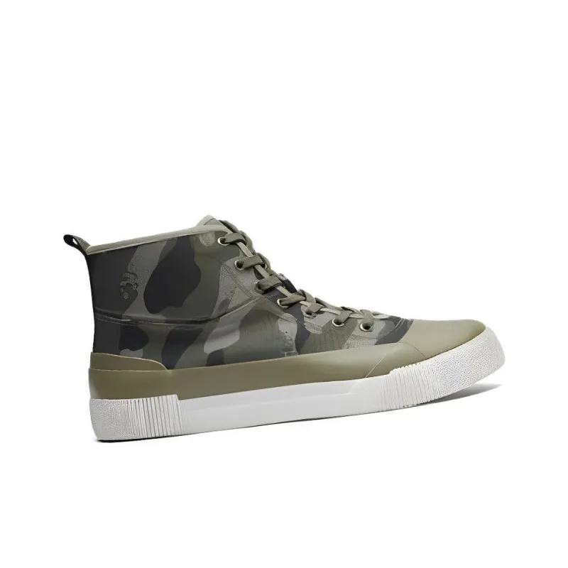 AIGLE Rubber Mid W Pt Anti-Slip Wear-Resistant Mid-Top Canvas Shoes Men's Green-2