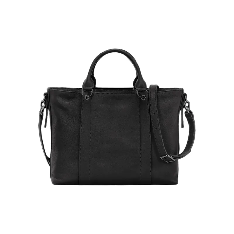 LONGCHAMP Calfskin Tote Bag, Shopping Bag, One Shoulder Handbag Regular Women's Black-3