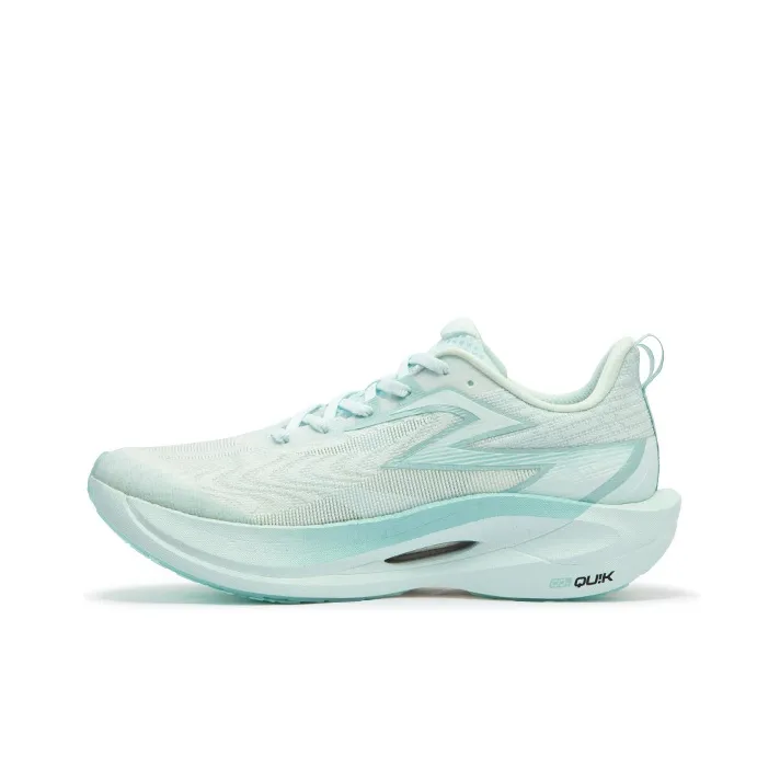361° Fly 2ET Cushioning Anti-Slip Wear-Resistant Breathability Low-Top Running Shoes Unisex Misty Blue Yarn-0