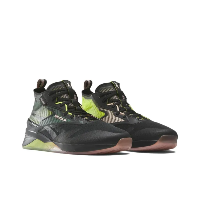 Reebok NANO UNKNWN Cushioning Anti Slip And Wear Resistant Low Top Training Shoes Unisex Black Green-3