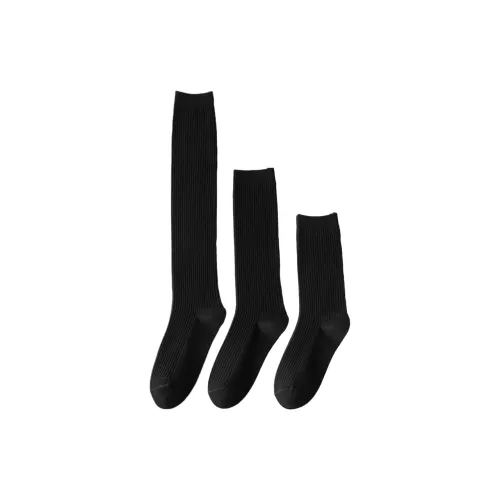 JUNEROSE Socks Sets Women's 3 Pack Black