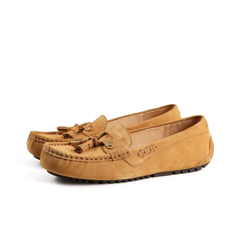 OZZEG Gommino Loafers Women's Chestnut/Cappuccino-7